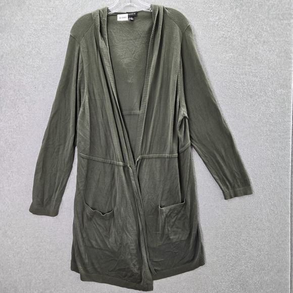 Torrid Women Sweater 2 Green Cardigan Open Front Duster - Picture 1 of 8
